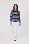 ELLA TOP - blue strip